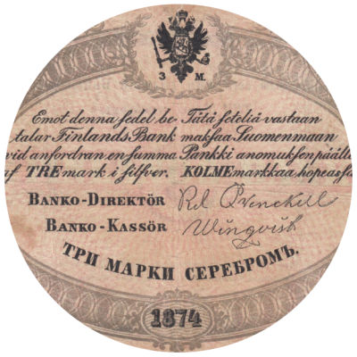 3 Markkaa 1860-1875
